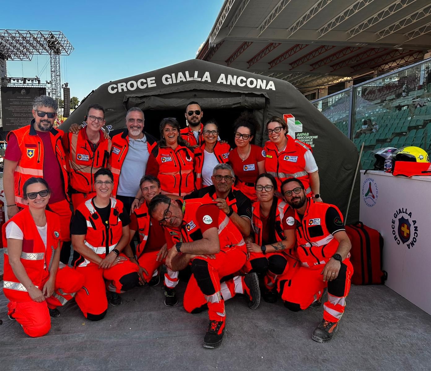 Ancona – Grandi festeggiamenti per i 125 di attività della Croce Gialla nel capoluogo